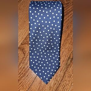 Ted Baker navy/white polka dot tie